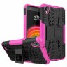 Чехол Hybrid Armor для LG X Power K220DS (черный + розовый)