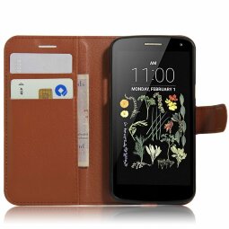 Чехол с визитницей для LG K5 X220DS  (коричневый)