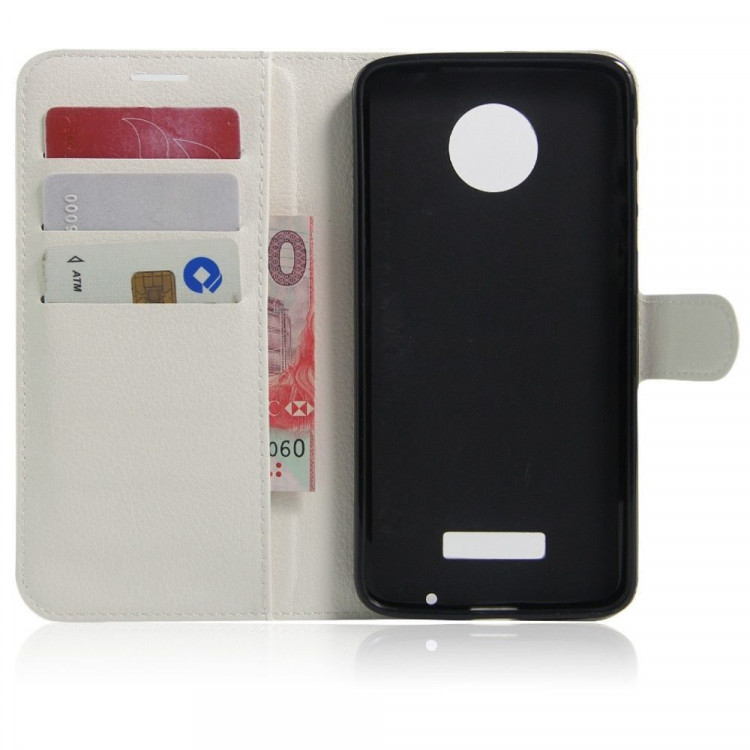 Чехол с визитницей для Motorola Moto Z (белый)