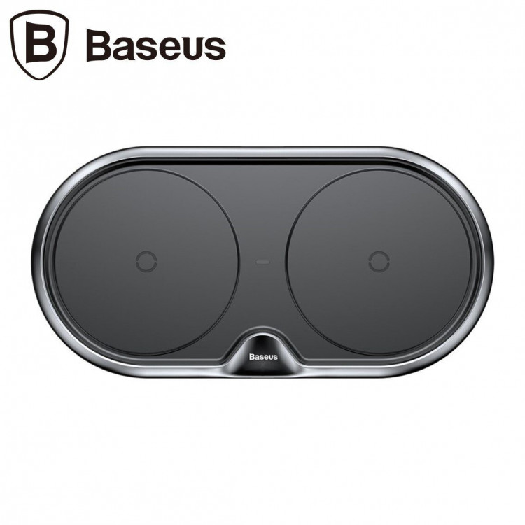 Двойное беспроводное зарядное устройство Baseus Dual Positions (черный)