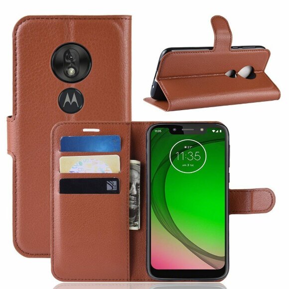 Чехол для Motorola Moto G7 Play (коричневый)