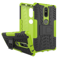 Чехол Hybrid Armor для Lenovo Phab 2 Plus (черный + зеленый)