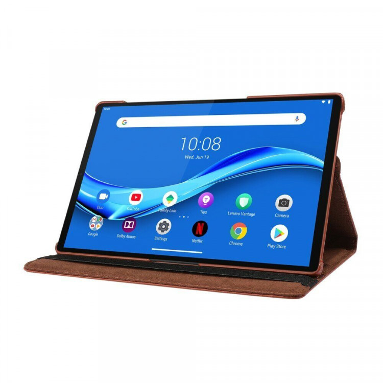 Поворотный чехол для Lenovo Tab M10 Plus, TB-X606 - 10,3 дюйма (коричневый)