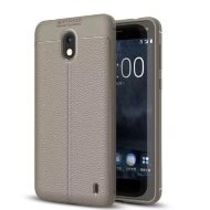 Чехол-накладка Litchi Grain для Nokia 2 (серый) Чехол-накладка Litchi Grain для Nokia 2 (серый)