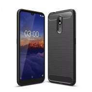 Чехол-накладка Carbon Fibre для Nokia 3.2 (черный) Чехол-накладка Carbon Fibre для Nokia 3.2 (черный)