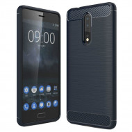 Чехол-накладка Carbon Fibre для Nokia 8 (темно-синий) Чехол-накладка Carbon Fibre для Nokia 8 (темно-синий)
