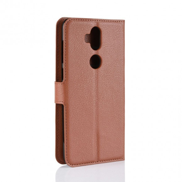 Чехол с визитницей для Asus ZenFone 5 Lite ZC600KL (коричневый)