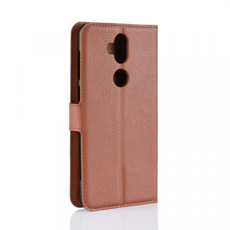 Чехол с визитницей для Asus ZenFone 5 Lite ZC600KL (коричневый)