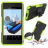 Чехол Hybrid Armor для Sony Xperia X Performance (черный + зеленый)
