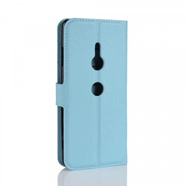 Чехол с визитницей для Sony Xperia XZ3 (голубой)