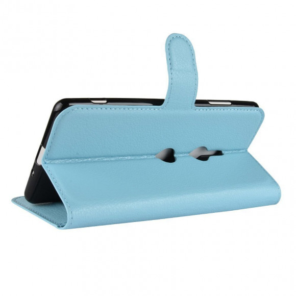 Чехол с визитницей для Sony Xperia XZ3 (голубой) Чехол с визитницей для Sony Xperia XZ3 (голубой)