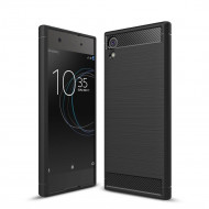 Чехол-накладка Carbon Fibre для Sony Xperia XA1 (черный)