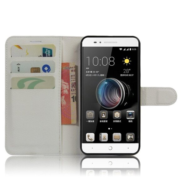 Чехол с визитницей для ZTE Blade A610 (белый) Чехол с визитницей для ZTE Blade A610 (белый)
