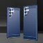 Чехол-накладка Carbon Fibre для Samsung Galaxy S23 Ultra (темно-синий)