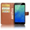 Чехол с визитницей для Meizu M5 Note (коричневый)