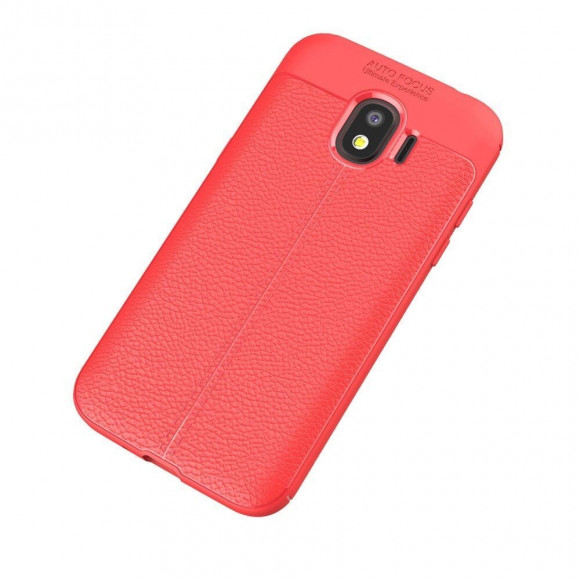 Чехол-накладка Litchi Grain для Samsung Galaxy J2 Pro 2018 (красный) Чехол-накладка Litchi Grain для Samsung Galaxy J2 Pro 2018 (красный)