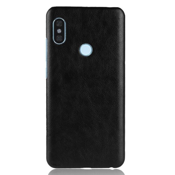 Чехол Litchi Texture для Xiaomi Redmi Note 5 / 5 Pro (черный)