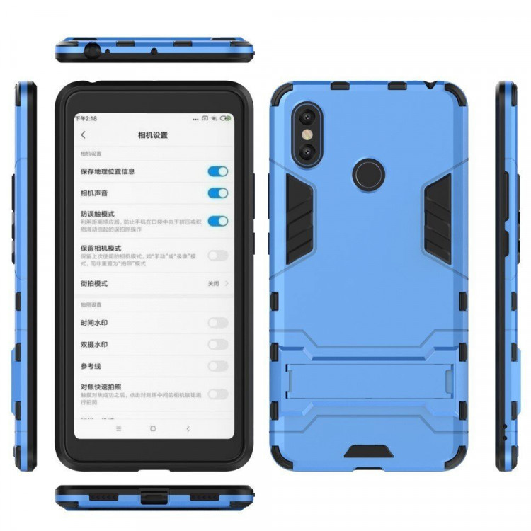 Чехол Duty Armor для Xiaomi Mi Max 3 (голубой)