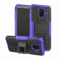 Чехол Hybrid Armor для Samsung Galaxy A6 (черный + фиолетовый)