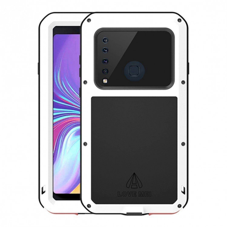 Гибридный чехол LOVE MEI для Samsung Galaxy A9 (2018) (белый)