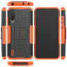 Чехол Hybrid Armor для Xiaomi Mi CC9 / Xiaomi Mi 9 Lite (черный + оранжевый)
