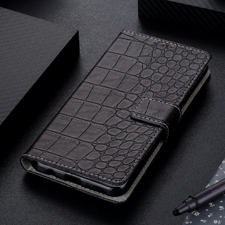 Чехол Crocodile Texture для Samsung Galaxy A50 / Galaxy A50s / Galaxy A30s (черный)