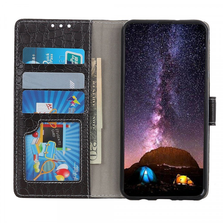 Чехол Crocodile Texture для Samsung Galaxy A50 / Galaxy A50s / Galaxy A30s (черный)