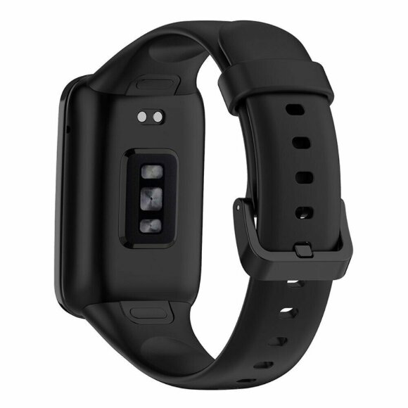 Силиконовый ремешок для Xiaomi Smart Band 7 Pro (черный) Силиконовый ремешок для Xiaomi Smart Band 7 Pro (черный)