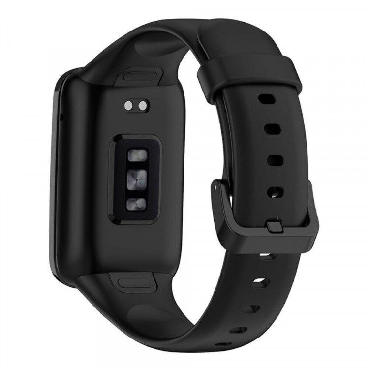 Силиконовый ремешок для Xiaomi Smart Band 7 Pro (черный)