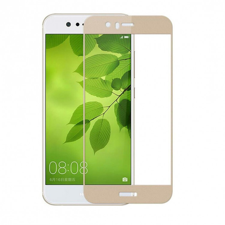 Защитное стекло 3D для Huawei Nova 2 (золотой)