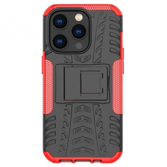 Чехол Hybrid Armor для iPhone 14 Pro (черный + красный) Чехол Hybrid Armor для iPhone 14 Pro (черный + красный)