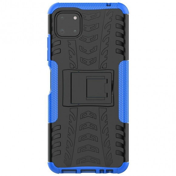 Чехол Hybrid Armor для Samsung Galaxy A22s 5G (черный + голубой)