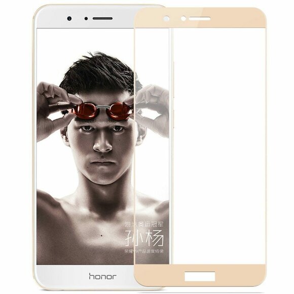 Защитное стекло 3D для Huawei Honor 8 Pro (золотой)