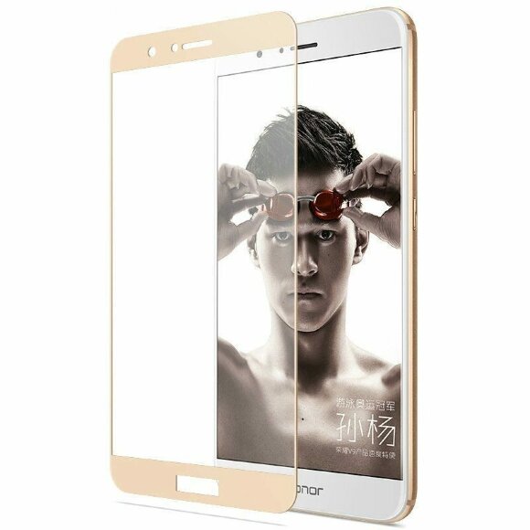 Защитное стекло 3D для Huawei Honor 8 Pro (золотой)