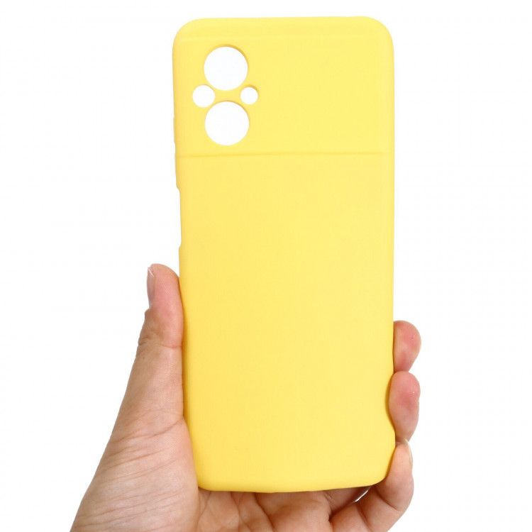 Силиконовый чехол Mobile Shell для Xiaomi Poco M5 4G (желтый)