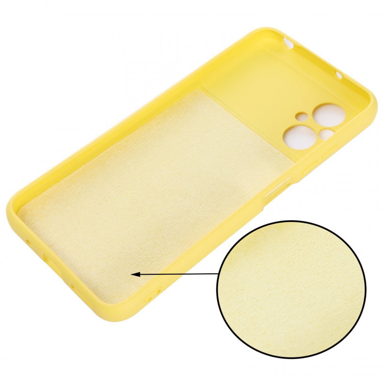 Силиконовый чехол Mobile Shell для Xiaomi Poco M5 4G (желтый)
