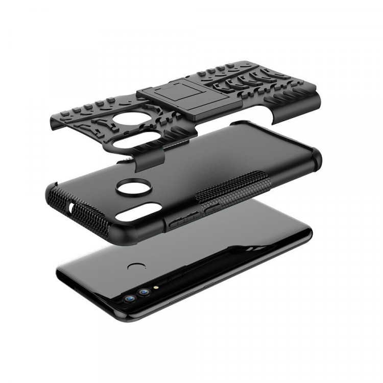 Чехол Hybrid Armor для Huawei Honor 10 Lite / P Smart (2019)  (черный)