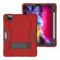 Гибридный TPU чехол для iPad Pro 11 (2022, 2021, 2020) (красный + черный)