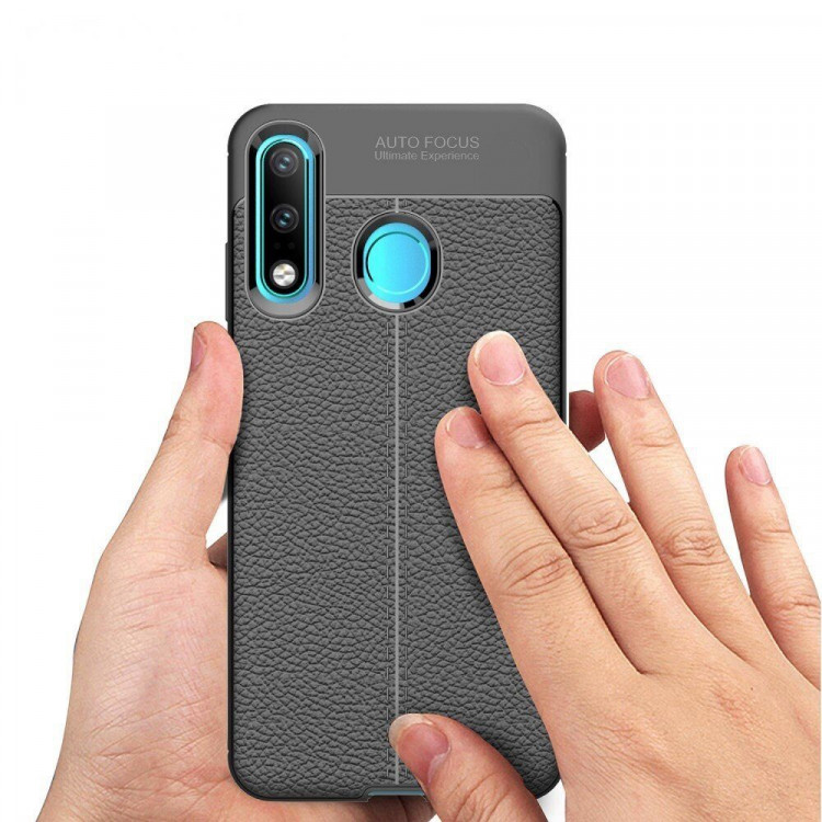 Чехол-накладка Litchi Grain для Huawei P30 Lite / Huawei nova 4e / Honor 20S (MAR-LX1H) (красный)