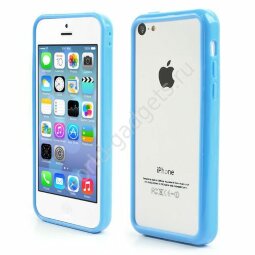 Бампер для iPhone 5C (голубой)