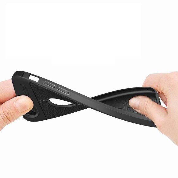 Чехол-накладка Litchi Grain для iPhone 6S Plus / 6 Plus (темно-синий)