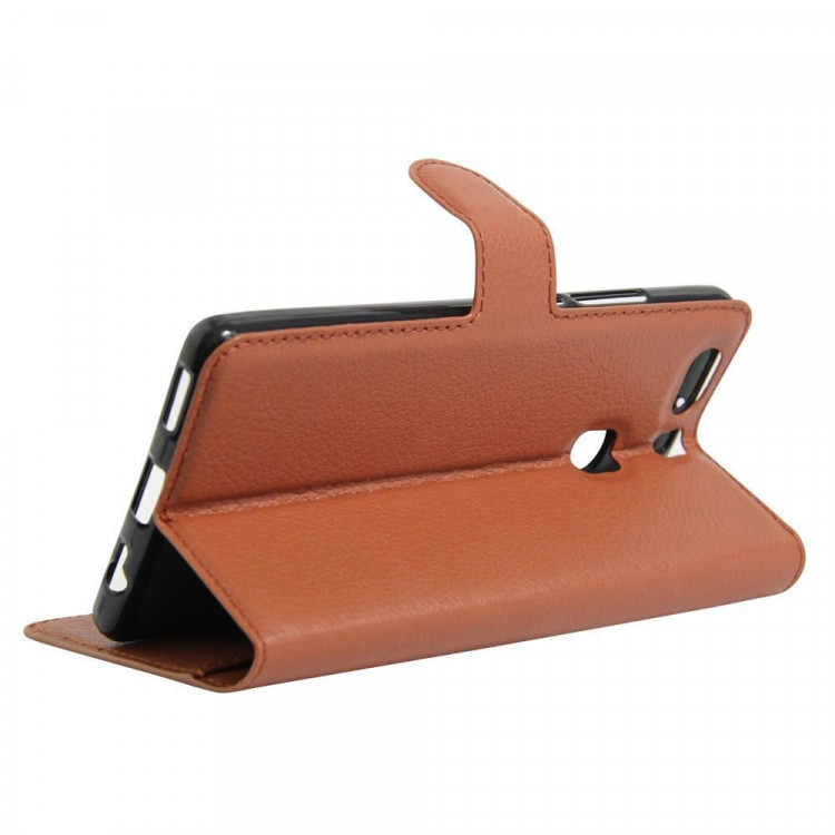 Чехол с визитницей для Huawei P9 Plus (коричневый)