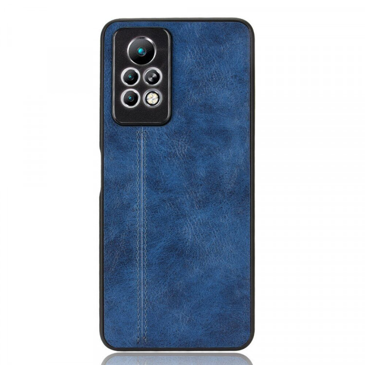 Чехол из экокожи для Infinix Note 11 Pro (синий)