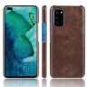 Кожаная накладка-чехол для Honor V30 / Honor View 30 Pro (коричневый)
