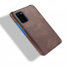 Кожаная накладка-чехол для Honor V30 / Honor View 30 Pro (коричневый)