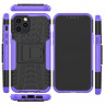 Чехол Hybrid Armor для iPhone 12 / iPhone 12 Pro (черный + фиолетовый)