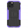 Чехол Hybrid Armor для iPhone 12 / iPhone 12 Pro (черный + фиолетовый)