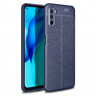 Чехол-накладка Litchi Grain для Huawei Mate 40 Lite (темно-синий) Чехол-накладка Litchi Grain для Huawei Mate 40 Lite (темно-синий)