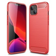 Чехол-накладка Carbon Fibre для iPhone 13 mini (красный) Чехол-накладка Carbon Fibre для iPhone 13 mini (красный)