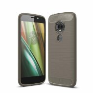 Чехол-накладка Carbon Fibre для Motorola Moto E5 Play (серый)
